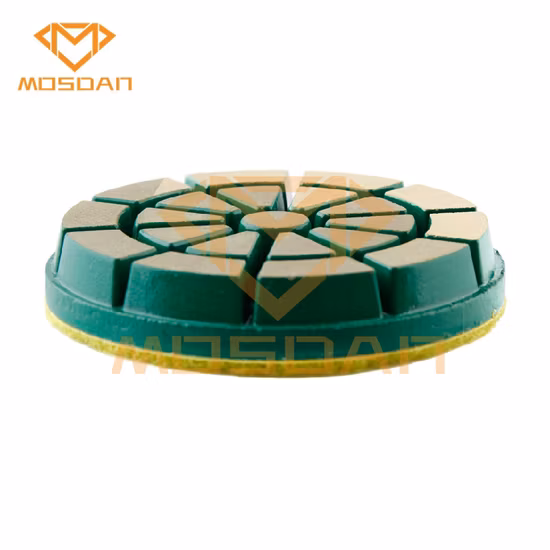 3" Abrasive Flexible Ceramic Pucks Hybrid Copper Resin Metal Bond Transitional Concrete Polishing Pads